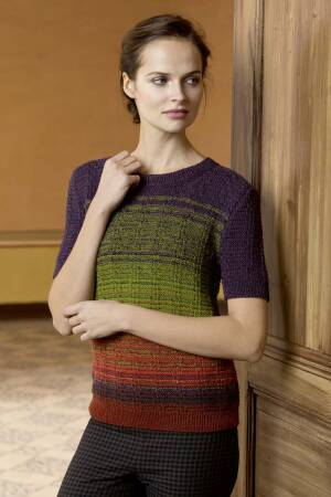 Knitting set Sweater  with knitting instructions in garnwelt box in size S