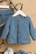 Strickset Raglanjacke Lang Yarns MERINO  mit Anleitung in...