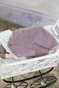 Knitting set Little cardigan MERINO 400 LACE with knitting instructions in garnwelt box in size 74