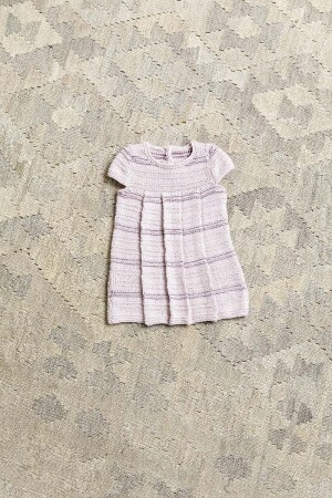 Knitting set Baby dress  with knitting instructions in garnwelt box in size 68