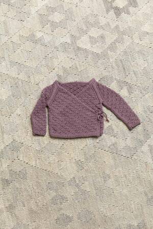 Knitting set Wrap front jacket BABY COTTON with knitting instructions in garnwelt box