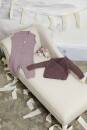 Knitting set Wrap front jacket BABY COTTON with knitting instructions in garnwelt box