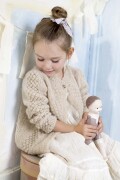 Knitting set Cardigan  with knitting instructions in garnwelt box in size 104-110