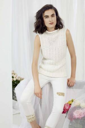 Strickset Top Lang Yarns LINO mit Anleitung in garnwelt-Box S