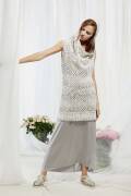 Strickset Longpullover mit Kapuze Lang Yarns SPLASH mit...