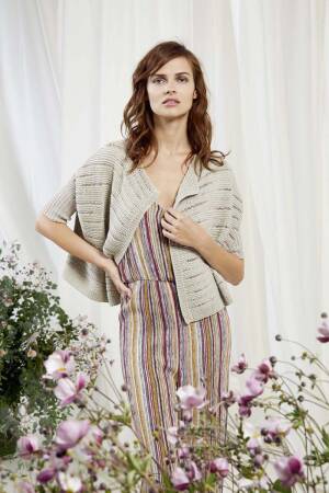 Strickset Weste Lang Yarns FILO / GAIA mit Anleitung in garnwelt-Box S