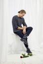 Strickset Pullover Lang Yarns MERINO  COMPACT mit Anleitung in garnwelt-Box S