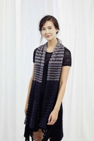Knitting set Scarf  with knitting instructions in garnwelt box in size ca 30 x 190 cm