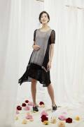 Strickset Kleid Lang Yarns LINO / CANAPA mit Anleitung in garnwelt-Box S-M