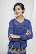 Strickset Pullover Lang Yarns ELLA COLOR mit Anleitung in...