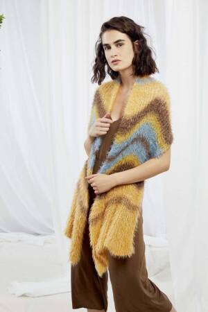Strickset Schal Lang Yarns CARA mit Anleitung in garnwelt-Box ca 40 x 180 cm