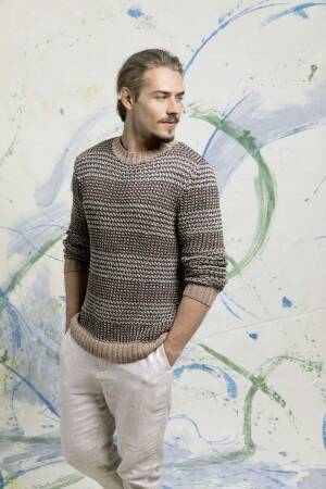 Strickset Pullover Lang Yarns GAMMA mit Anleitung in garnwelt-Box S