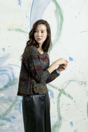 Strickset Pullover Lang Yarns MILTON / ALPACA SUPERLIGHT mit Anleitung in garnwelt-Box S