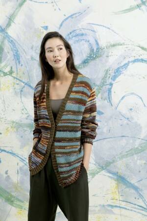 Strickset Unisex Jacke Lang Yarns NORMA / FIORA mit Anleitung in garnwelt-Box