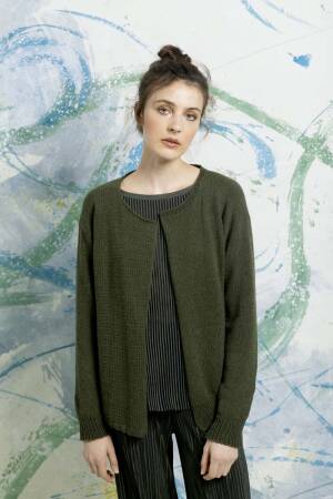Strickset Jacke Lang Yarns CASHMERE COTTON mit Anleitung in garnwelt-Box S