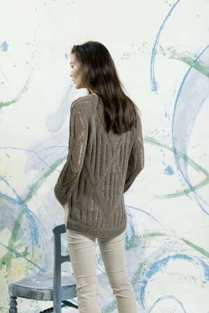 Strickset Pullover Lang Yarns LINO mit Anleitung in garnwelt-Box S-M