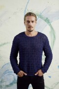 Knitting set Sweater LINO with knitting instructions in garnwelt box in size M