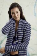 Strickset Lange Jacke Lang Yarns MERINO  COMPACT mit Anleitung in garnwelt-Box S