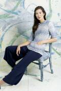 Strickset Kapuzenpullover Lang Yarns SPLASH mit Anleitung...