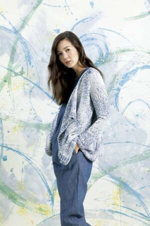 Strickset Jacke Lang Yarns SPLASH mit Anleitung in garnwelt-Box