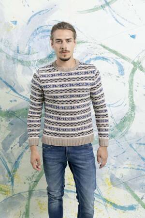 Strickset Pullover Lang Yarns OSLO mit Anleitung in garnwelt-Box