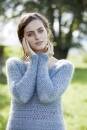 Knitting set Sweater MOHAIR LUXE LAME with knitting instructions in garnwelt box in size S