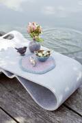 Knitting set Table mat QUATTRO with knitting instructions in garnwelt box in size one size