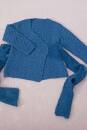 Strickset Wickeljacke Lang Yarns DONEGAL / MOHAIR LUXE mit Anleitung in garnwelt-Box 128