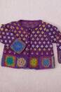 Strickset Jacke mit Häkelbordüre Lang Yarns MILLE COLORI BABY / MERINO  BEBE mit Anleitung in garnwelt-Box 92-98