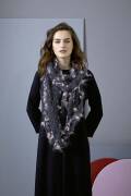 Strickset Dreifachloop Lang Yarns DRAGO / LUSSO / MOHAIR LUXE mit Anleitung in garnwelt-Box ca 39 x 240 cm