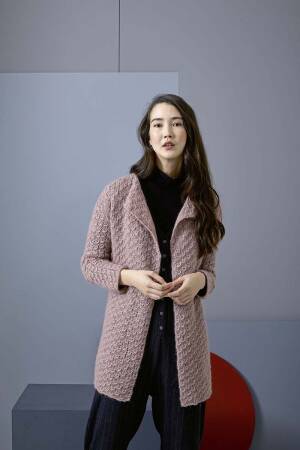 Strickset Jacke Lang Yarns MALOU LIGHT mit Anleitung in garnwelt-Box S