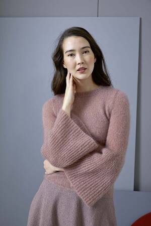 Strickset Pullover Lang Yarns MOHAIR LUXE mit Anleitung in garnwelt-Box