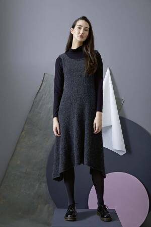 Strickset Kleid Lang Yarns LUSSO mit Anleitung in garnwelt-Box