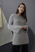 Knitting set Sweater with cowl  with knitting instructions in garnwelt box in size S-M