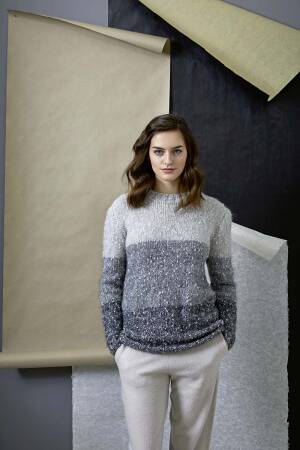 Knitting set Sweater  with knitting instructions in garnwelt box