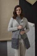 Strickset Jacke Lang Yarns FREYA / LUSSO mit Anleitung in garnwelt-Box S