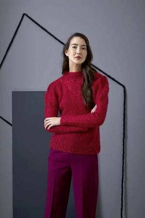 Strickset Pullover Lang Yarns MOHAIR LUXE mit Anleitung in garnwelt-Box S-M