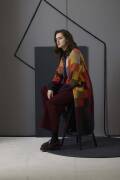 Knitting set Long coat  with knitting instructions in garnwelt box in size S-M