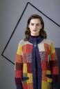 Knitting set Long coat  with knitting instructions in garnwelt box in size S-M