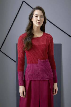 Strickset Pullover Lang Yarns MERINO  mit Anleitung in garnwelt-Box