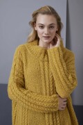 Knitting set Oversizerd sweater  with knitting instructions in garnwelt box in size M