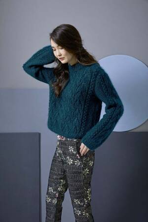 Strickset Pullover Lang Yarns MOHAIR TREND mit Anleitung in garnwelt-Box