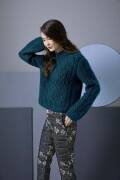Strickset Pullover Lang Yarns MOHAIR TREND mit Anleitung in garnwelt-Box S