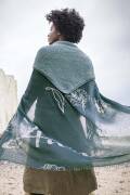 Strickset Shawl  WOOLADDICTS LOVE BEACHY BLUFF mit Anleitung in garnwelt-Box ca 54 x 140 cm