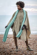 Strickset Scarf  WOOLADDICTS AIR MINT TO BE mit Anleitung in garnwelt-Box ca 23 x 230 cm
