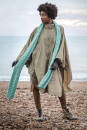 Strickset Scarf  WOOLADDICTS AIR MINT TO BE mit Anleitung in garnwelt-Box ca 23 x 230 cm