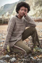 Strickset Pullover  WOOLADDICTS EARTH PEBBLES mit Anleitung in garnwelt-Box S