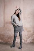 Knitting set Pullover  with knitting instructions in garnwelt box in size S-M