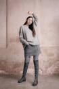 Knitting set Pullover  with knitting instructions in garnwelt box in size S-M
