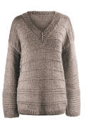Strickset Pullover  WOOLADDICTS EARTH TOUCH OF TAUPE mit...